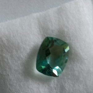 Natural 2.67 CT Green Fluorlite Cushion Cut